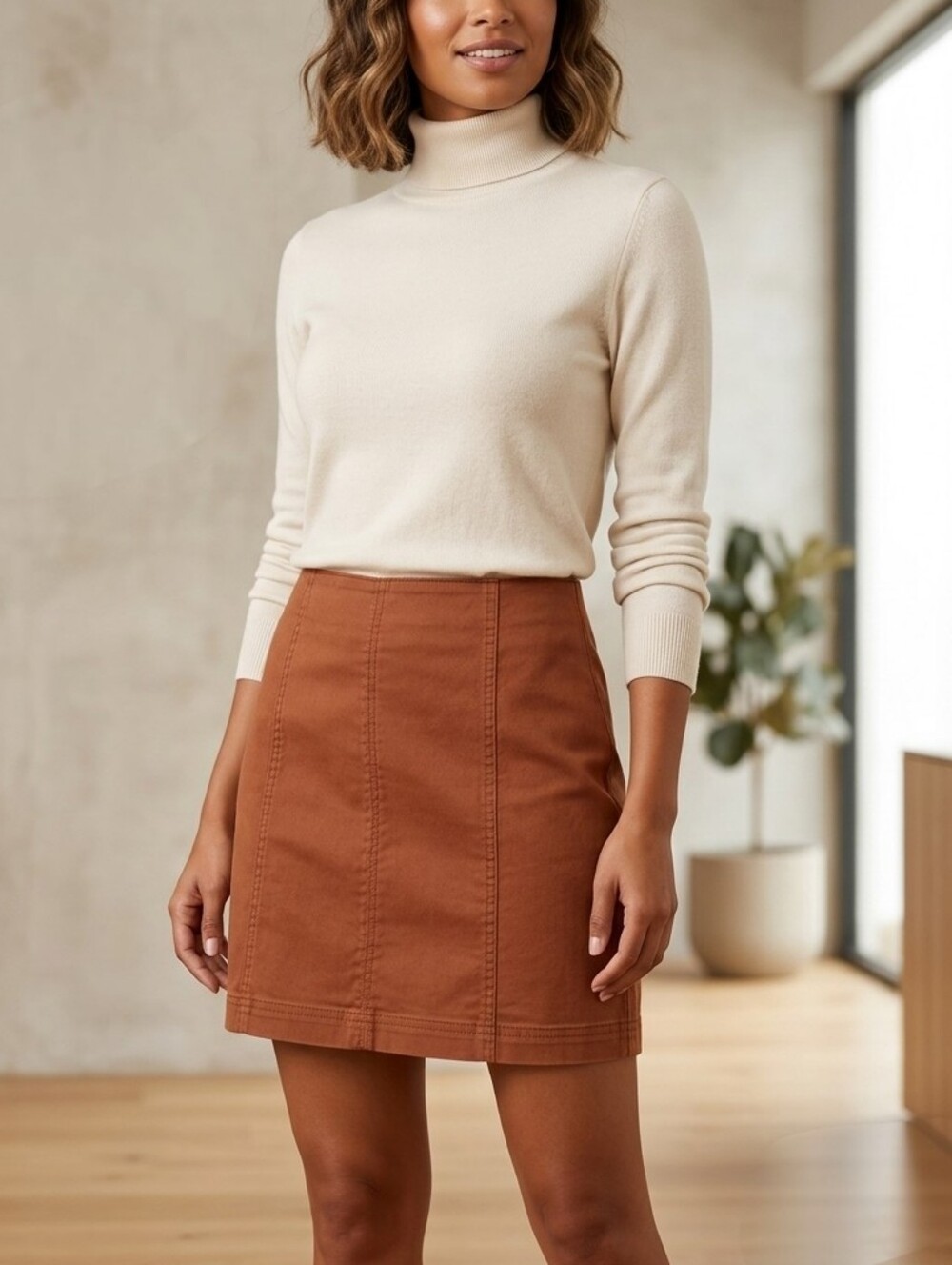Wild Fable - Rust Orange Mini Skirt
